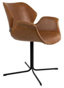 Zuiver Eetkamerstoel Nikki PU leder* Eetkamerstoelen Met Leer Of Kunstleer|Eetkamerstoelen Met Armleuning