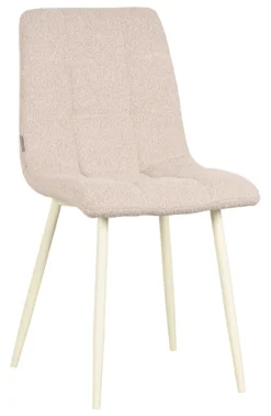 LABEL51 Eetkamerstoel Nino Bouclé* Eetkamerstoelen Bouclé / Teddy|Eetkamerstoelen Zonder Armleuning