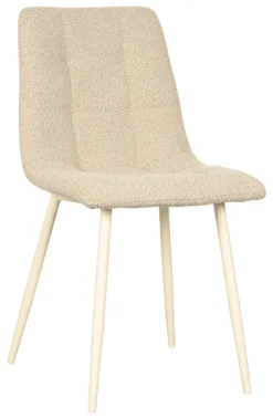 LABEL51 Eetkamerstoel Nino Bouclé* Eetkamerstoelen Bouclé / Teddy|Eetkamerstoelen Zonder Armleuning