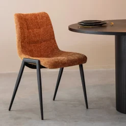LABEL51 Eetkamerstoel Noor Elite stof* Eetkamerstoelen Zonder Armleuning