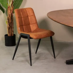 LABEL51 Eetkamerstoel Noor Micro Suede* Eetkamerstoelen Zonder Armleuning