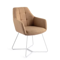 Jesper Home Eetkamerstoel Noto Beehive White* Eetkamerstoelen Met Armleuning