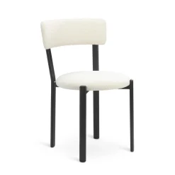 Jesper Home Eetkamerstoel Obu Bouclé* Beige Eetkamerstoelen|Eetkamerstoelen Bouclé / Teddy