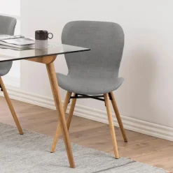 Bendt Eetkamerstoel Olle Hout* Beige Eetkamerstoelen|Eetkamerstoelen Zonder Armleuning