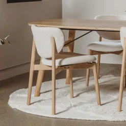 Tower Living Eetkamerstoel Pimonte Bouclé* Eetkamerstoelen Bouclé / Teddy|Eetkamerstoelen Zonder Armleuning