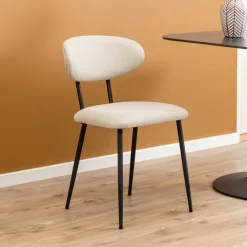 Bendt Eetkamerstoel Puja Stof* Beige Eetkamerstoelen|Eetkamerstoelen Zonder Armleuning
