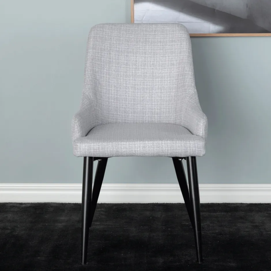 Nohr Eetkamerstoel Quennel Zwart onderstel* Eetkamerstoelen Met Armleuning