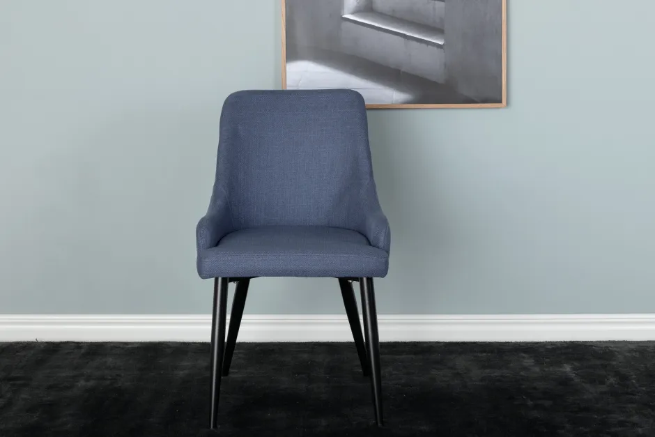 Nohr Eetkamerstoel Quennel Zwart onderstel* Eetkamerstoelen Met Armleuning