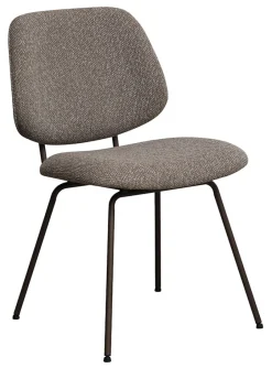 LABEL51 Eetkamerstoel Ravenna Bouclé* Eetkamerstoelen Bouclé / Teddy|Eetkamerstoelen Zonder Armleuning