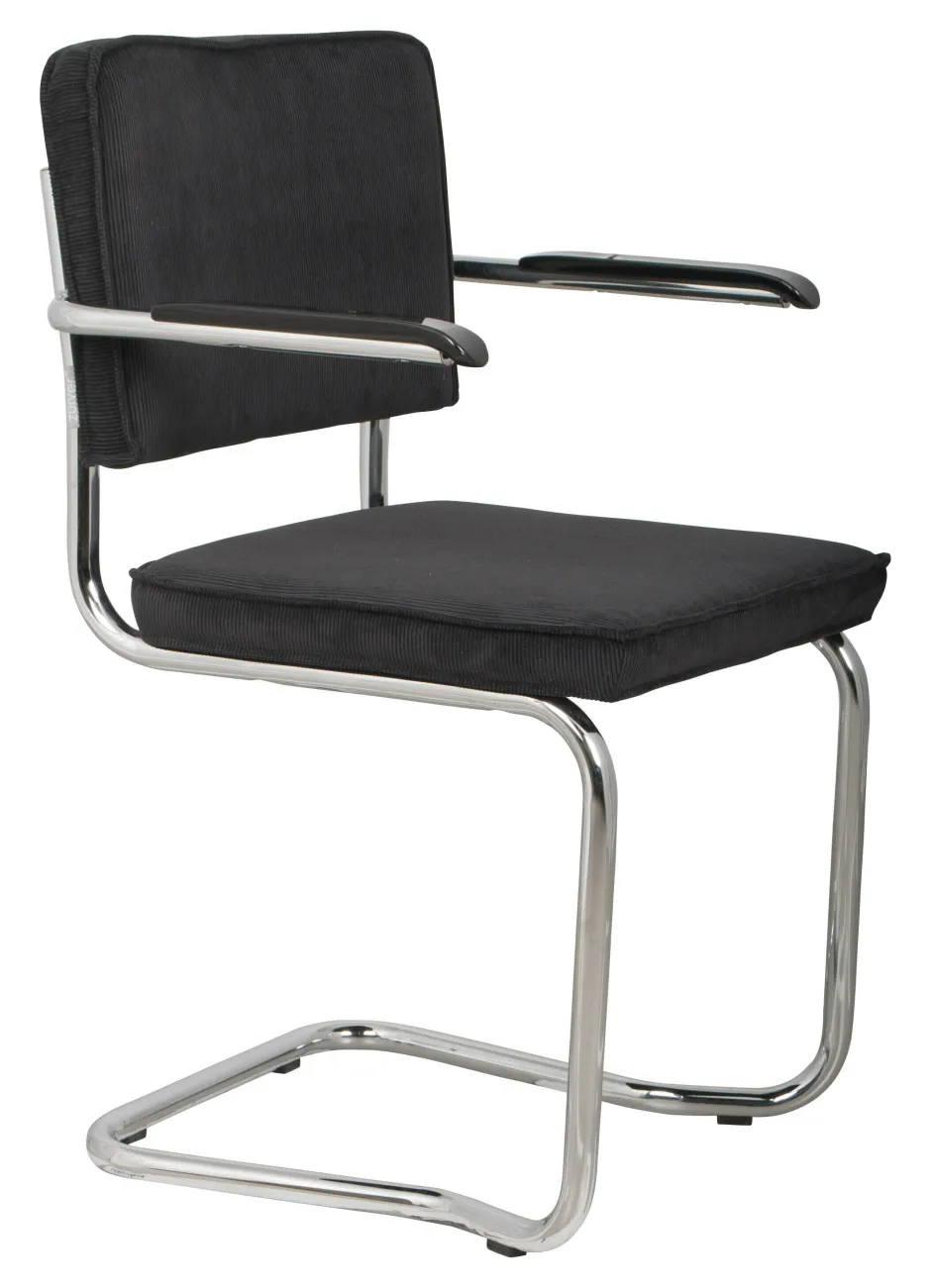 Zuiver Eetkamerstoel Ridge Met armleuning, Kink, Ribstof* Eetkamerstoelen Met Armleuning