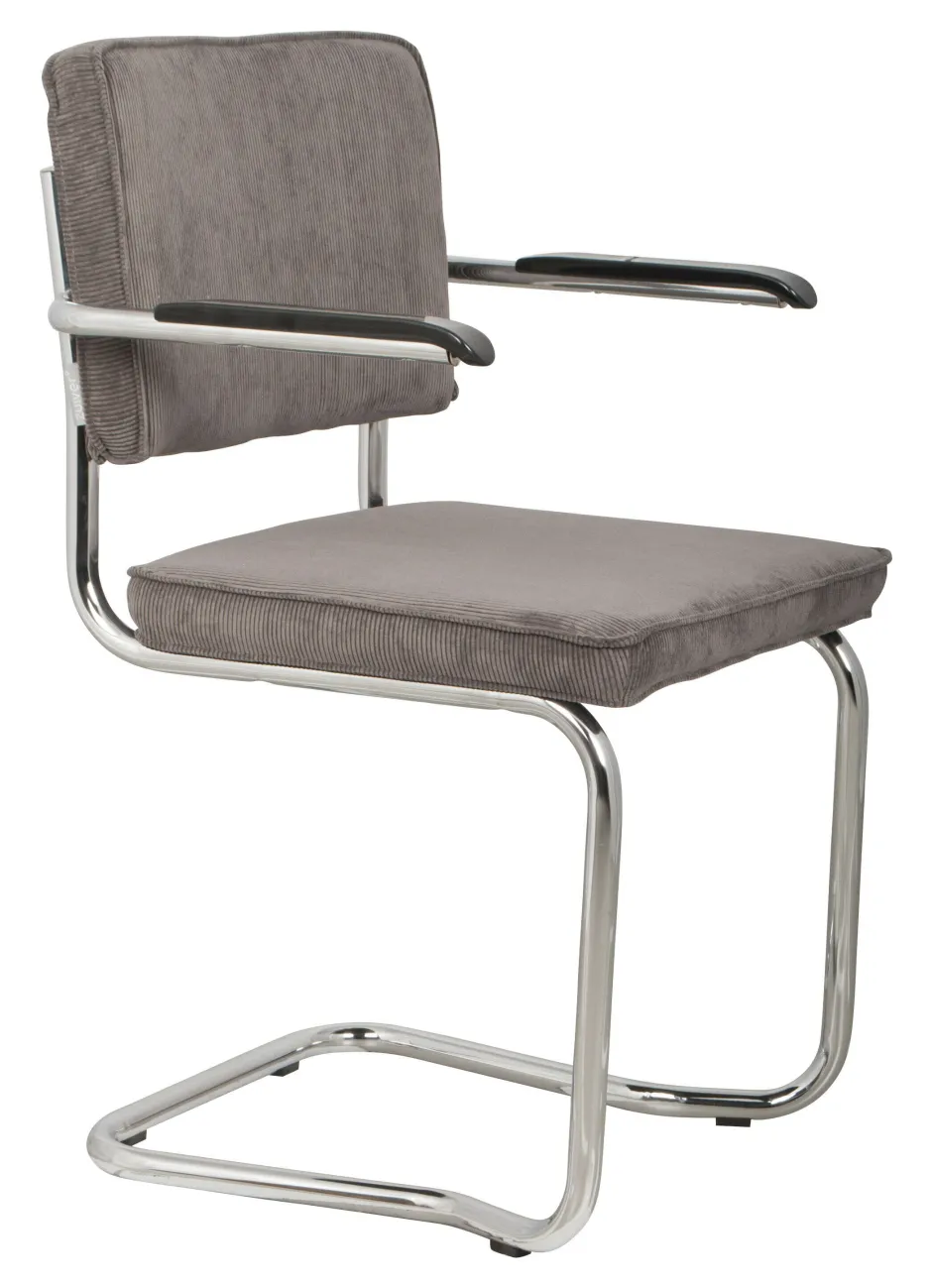 Zuiver Eetkamerstoel Ridge Met armleuning, Kink, Ribstof* Eetkamerstoelen Met Armleuning