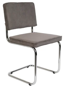 Zuiver Eetkamerstoel Ridge Ribstof* Eetkamerstoelen Zonder Armleuning