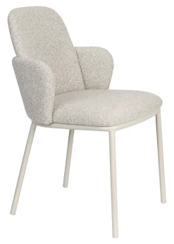 ZILT Eetkamerstoel Romondo Bouclé* Eetkamerstoelen Bouclé / Teddy|Eetkamerstoelen Met Armleuning