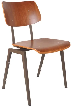 LABEL51 Eetkamerstoel Schoolstoel Hout* Eetkamerstoelen Zonder Armleuning