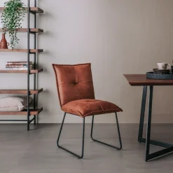 Tower Living Eetkamerstoel Seda* Eetkamerstoelen Zonder Armleuning|Eetkamerstoelen Met Armleuning