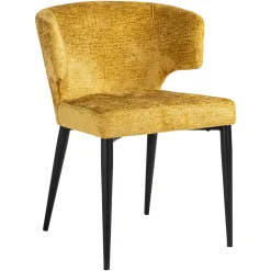 Richmond Interiors Eetkamerstoel Taylor Chenille* Chenille Eetkamerstoelen|Eetkamerstoelen Zonder Armleuning