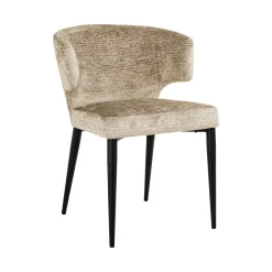 Richmond Interiors Eetkamerstoel Taylor Chenille* Chenille Eetkamerstoelen|Eetkamerstoelen Zonder Armleuning