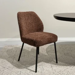 Livingfurn Eetkamerstoel Tess* Beige Eetkamerstoelen|Eetkamerstoelen Zonder Armleuning