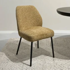 Livingfurn Eetkamerstoel Tess* Beige Eetkamerstoelen|Eetkamerstoelen Zonder Armleuning
