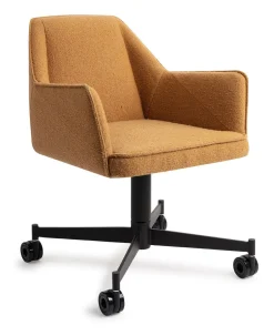 Jesper Home Eetkamerstoel Tome Caster Black* Eetkamerstoelen Met Armleuning