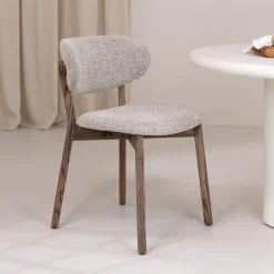 WOOOD Eetkamerstoel Udar Geweven stof, kleur* Eetkamerstoelen Zonder Armleuning