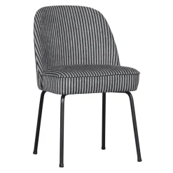 WOOOD Eetkamerstoel Vogue Geweven, kleur Zwart/Grijs* Eetkamerstoelen Zonder Armleuning