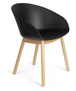Zuiver Eetkamerstoel Void Eiken en gerecycled PP* Eetkamerstoelen Met Armleuning