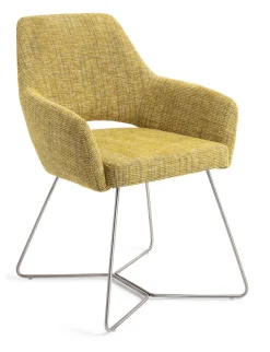 Jesper Home Eetkamerstoel Yanai Beehive Steel* Eetkamerstoelen Met Armleuning