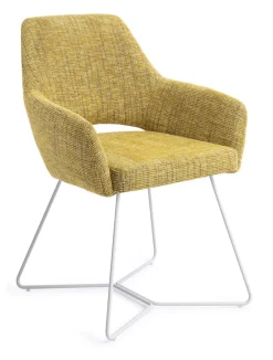 Jesper Home Eetkamerstoel Yanai Beehive White* Eetkamerstoelen Met Armleuning