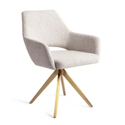 Jesper Home Eetkamerstoel Yanai Turn Gold, Draaibaar* Beige Eetkamerstoelen|Draaibare Eetkamerstoelen