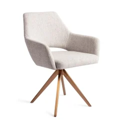Jesper Home Eetkamerstoel Yanai Turn Rose Gold, Draaibaar* Beige Eetkamerstoelen|Draaibare Eetkamerstoelen