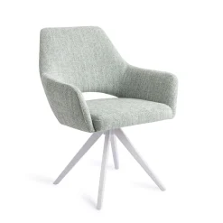 Jesper Home Eetkamerstoel Yanai Turn White, Draaibaar* Draaibare Eetkamerstoelen|Eetkamerstoelen Met Armleuning