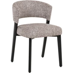 Richmond Interiors Eetkamerstoel Zeno Tweed stof, kleur Earth* Eetkamerstoelen Zonder Armleuning