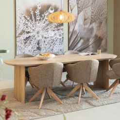 Eleonora Eettafel Dex Eiken, kleur* Ovale Eettafel