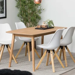 Bendt Eettafel Ebbe kleur Naturel* Rechte Eettafel