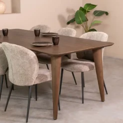 LABEL51 Eettafel Fly Mangohout* Rechte Eettafel