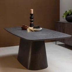 WOOOD Eettafel Leah MDF, 200 x 105cm* Rechte Eettafel