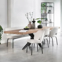 DTP Home Eettafel Newton Teakhout* Rechte Eettafel
