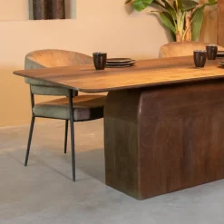 LABEL51 Eettafel Owen Mangohout* Rechte Eettafel