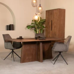 LABEL51 Eettafel Scott Mangohout* Rechte Eettafel