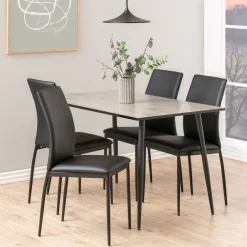 Bendt Eettafel Siena 120 x 80cm, kleur Whitewash* Rechte Eettafel