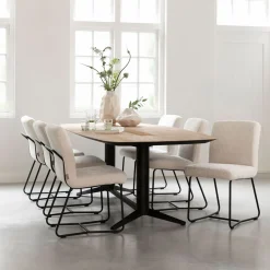 DTP Home Eettafel Soho Deens ovaal, Teakhout* Ovale Eettafel