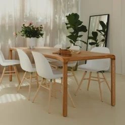 Zuiver Eettafel Storm Essenhout, kleur Naturel* Rechte Eettafel