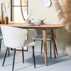 Eleonora Eettafel Tabassum Teak* Rechte Eettafel