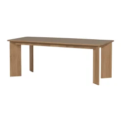 WOOOD Eettafel Tablo Eikenhout, kleur Naturel* Rechte Eettafel
