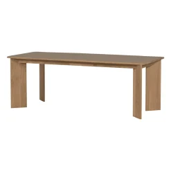 WOOOD Eettafel Tablo Eikenhout, kleur Naturel* Rechte Eettafel