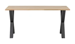 WOOOD Eettafel Tablo met X-poot* Rechte Eettafel
