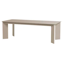WOOOD Eettafel Tablo 240 x 100cm, kleur Dakargrau* Rechte Eettafel