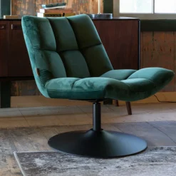 Dutchbone Fauteuil Bar Velvet* Fauteuil Stof / Textiel|Fauteuil Velvet / Fluweel