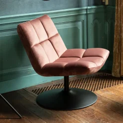 Dutchbone Fauteuil Bar Velvet* Fauteuil Stof / Textiel|Fauteuil Velvet / Fluweel